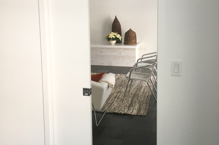 Michigan-Walkout-Basement-Remodel-Pocket-Door